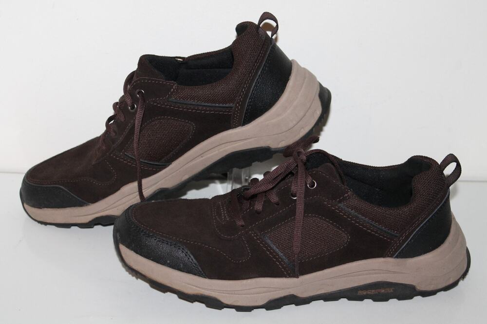 Rockport Birchfield Ubal Trekker Sneakers Mens 11, Java Leather, Hiking, Outdoor